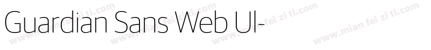 Guardian Sans Web Ul字体转换
